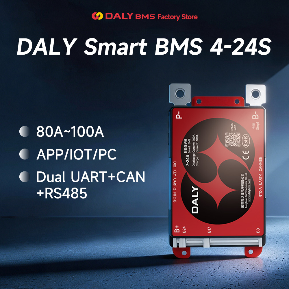 Lifepo4 Battery 12V 100Ah - DALY SMART BMS LFP 4S 7S