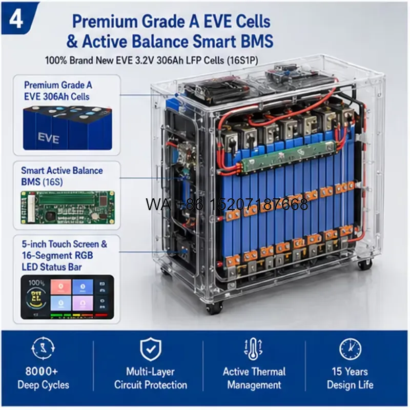 Lifepo4 Battery 51.2V 280Ah - Wmwmnu voor EU-voorraad Power Wall 48V