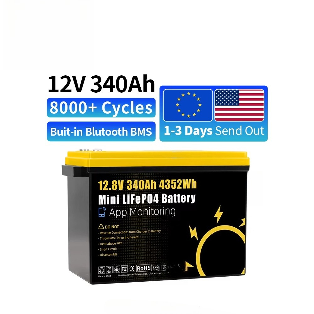 Lifepo4 Battery 12V 100Ah - GoKWh Marine 12v Lifepo4 Lithiumbatterij 340Ah