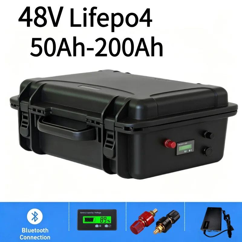Lifepo4 48V 50Ah Golf Cart - 48V Waterdichte LiFePO4 Batterij 50Ah ~