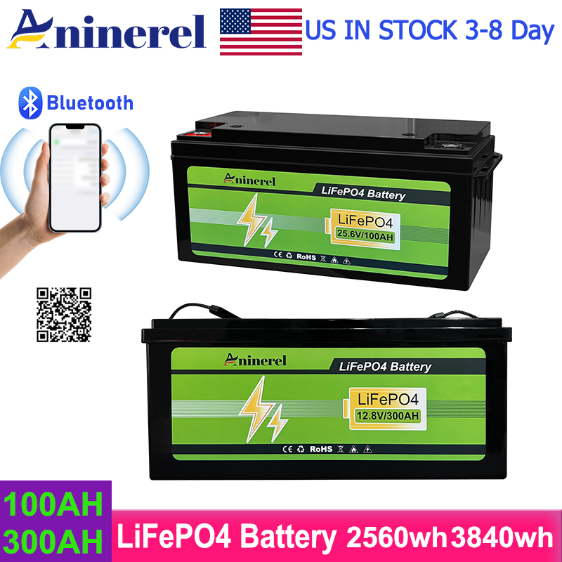 Lifepo4 Battery 24V 100Ah Trolling Motor - Aninerel 3840Wh 12V 300AH 24V 100Ah