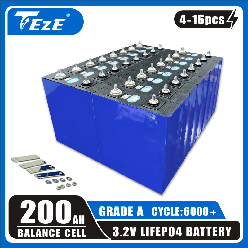 Lifepo4 Battery 24V 200Ah - 3.2V 202AH LifePO4 Batterij LISHEN 200Ah