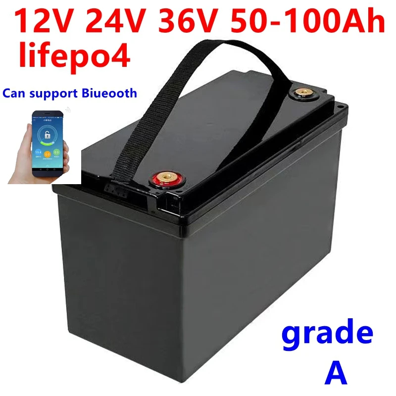 12V 100Ah Lifepo4 Bluetooth Bms - VoltPro Lithium Batterij voor Duurzame Energie