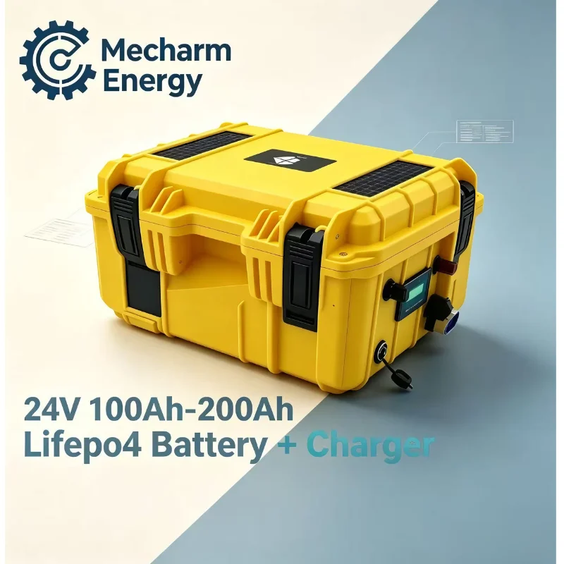 Lifepo4 Battery 24V 100Ah Trolling Motor - 24V 100Ah-300Ah LiFePO4-batterijpakket met BMS. Diepontladende,