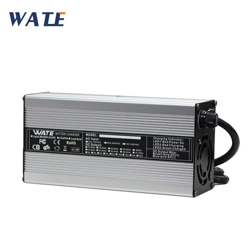 Lifepo4 Charger 48V 20A - 58.4V 12A LiFePO4 batterijlader USD voor