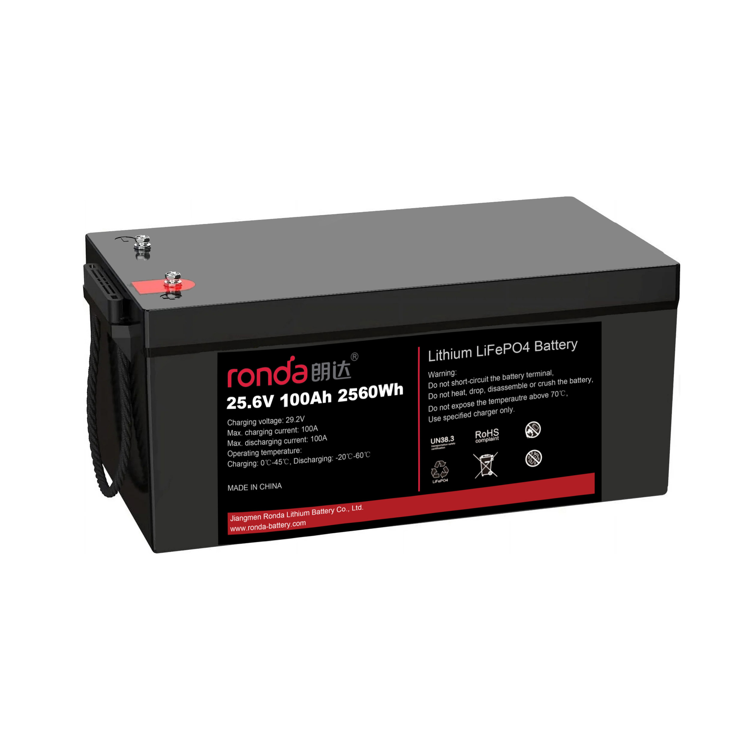 Lifepo4 Battery 24V 200Ah - CE 24V 25.6V Ronda Grote Capaciteit