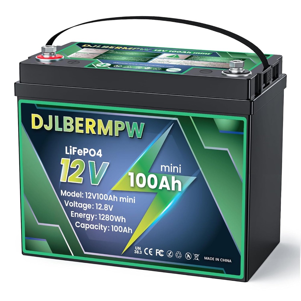 Lifepo4 Battery 12V 100Ah - 12V 100Ah Mini LiFePO4 Batterij 100A
