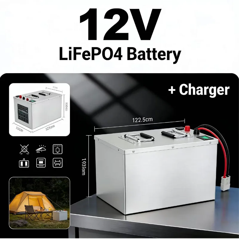 12V 100Ah Lifepo4 Bluetooth Bms - 12V 24V 48V LiFePO4 Batterij 100Ah-280Ah