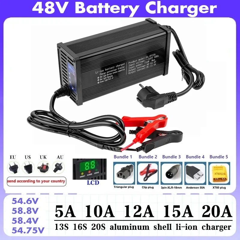 Lifepo4 Charger 48V 20A - High-power 48V 5A 8A 10A 12A