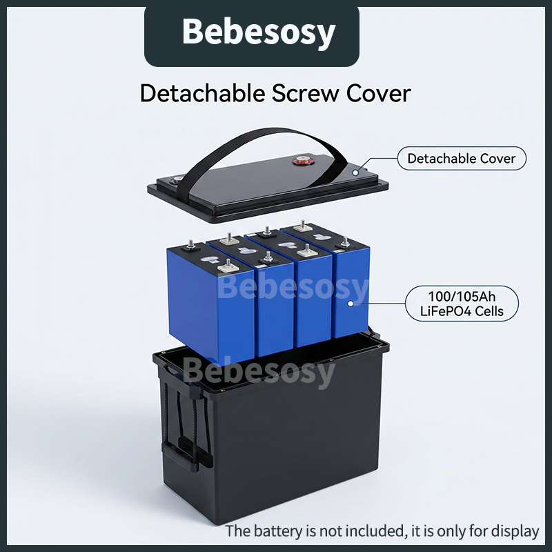 12V Batterij Behuizing DIY Mon - Lifepo4 Battery Box Diy 12V 100Ah recensie en prijs