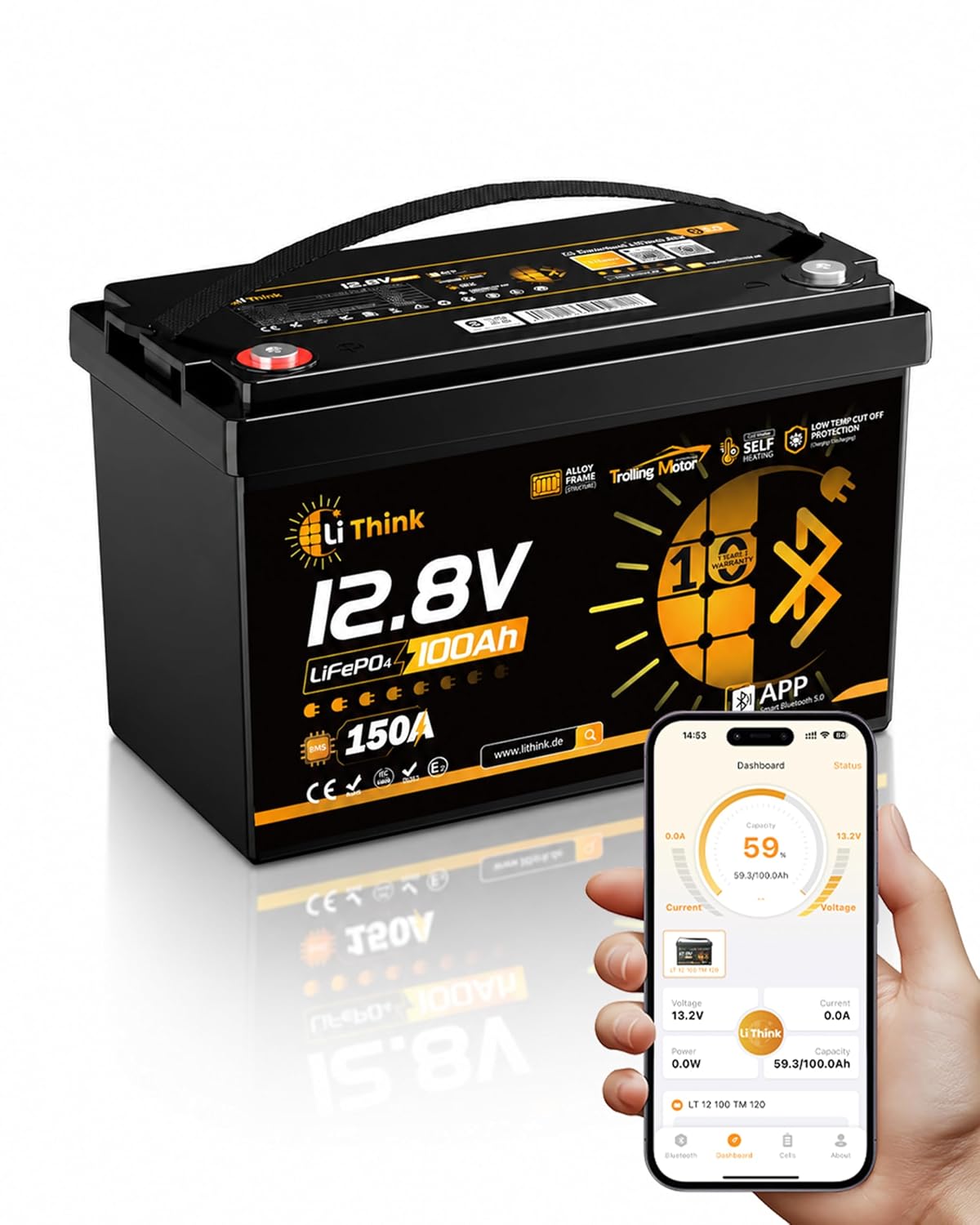 12V 100Ah LiFePO4 maritieme ba - Lifepo4 Battery 12V 100Ah recensie en prijs