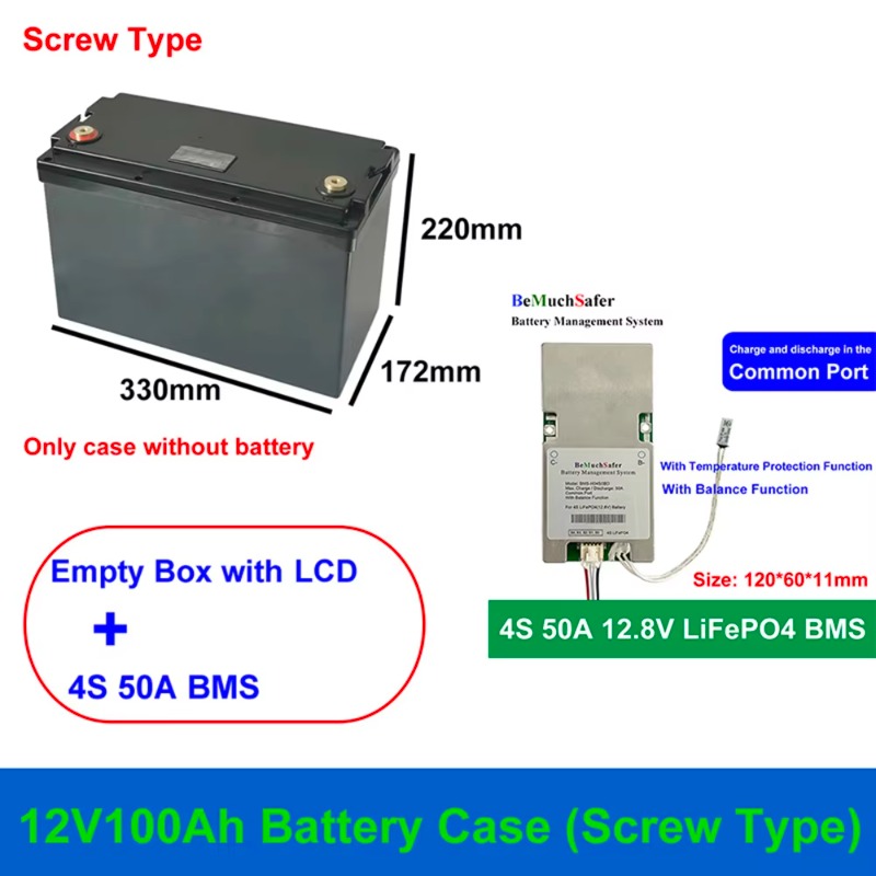 12V 100Ah batterijbehuizing, s - Lifepo4 Battery Box Diy 12V 100Ah recensie en prijs