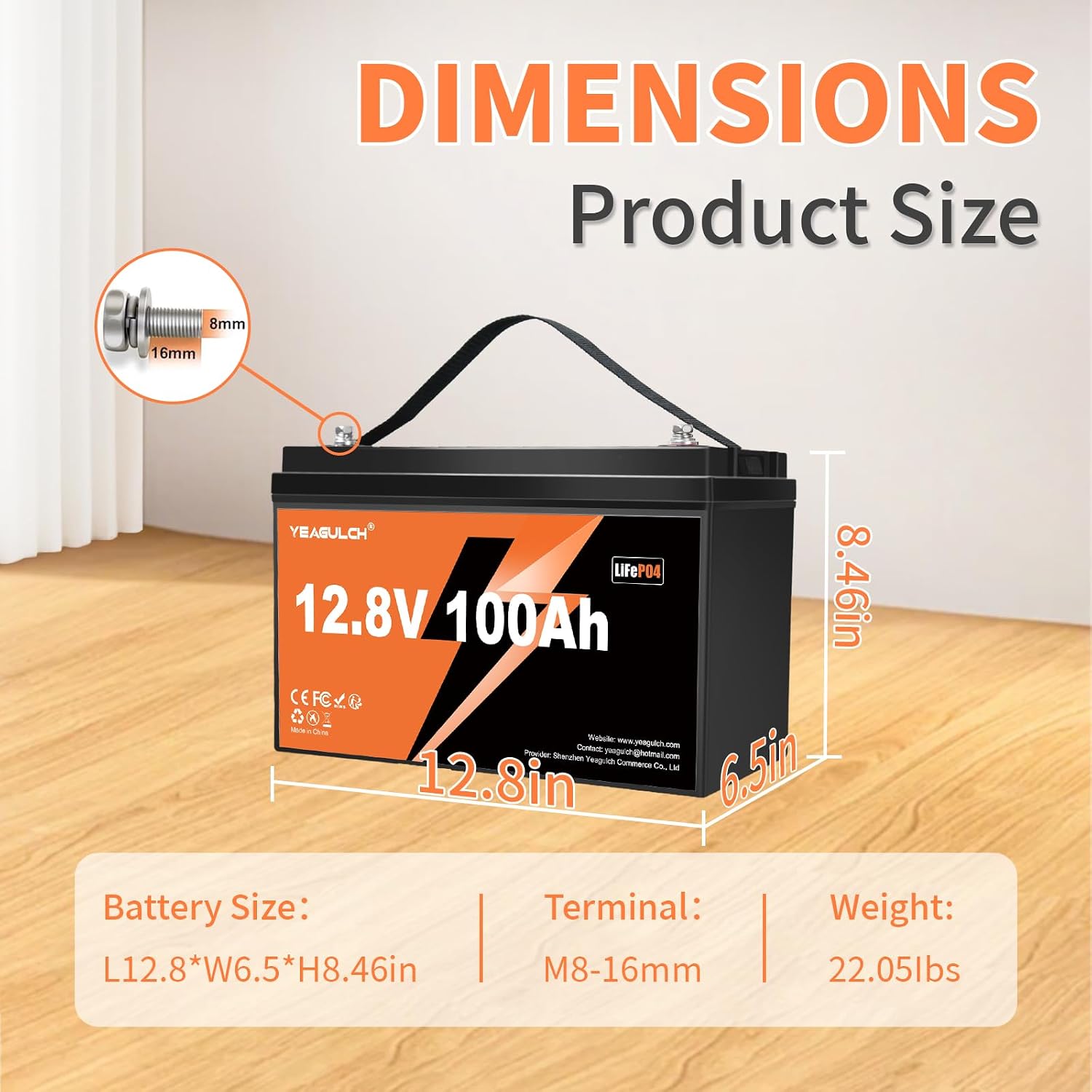 12V 100Ah LiFePO4-batterij met - Lifepo4 Battery 12V 100Ah recensie en prijs