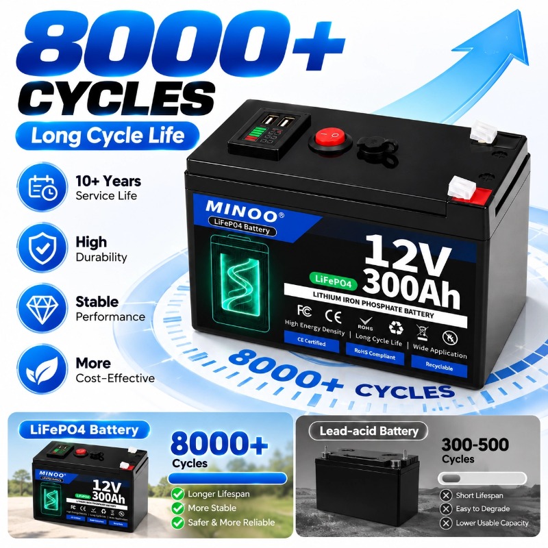 12V 300Ah LiFePO4-batterij, 80 - Lifepo4 12V 300Ah Deep Cycle recensie en prijs