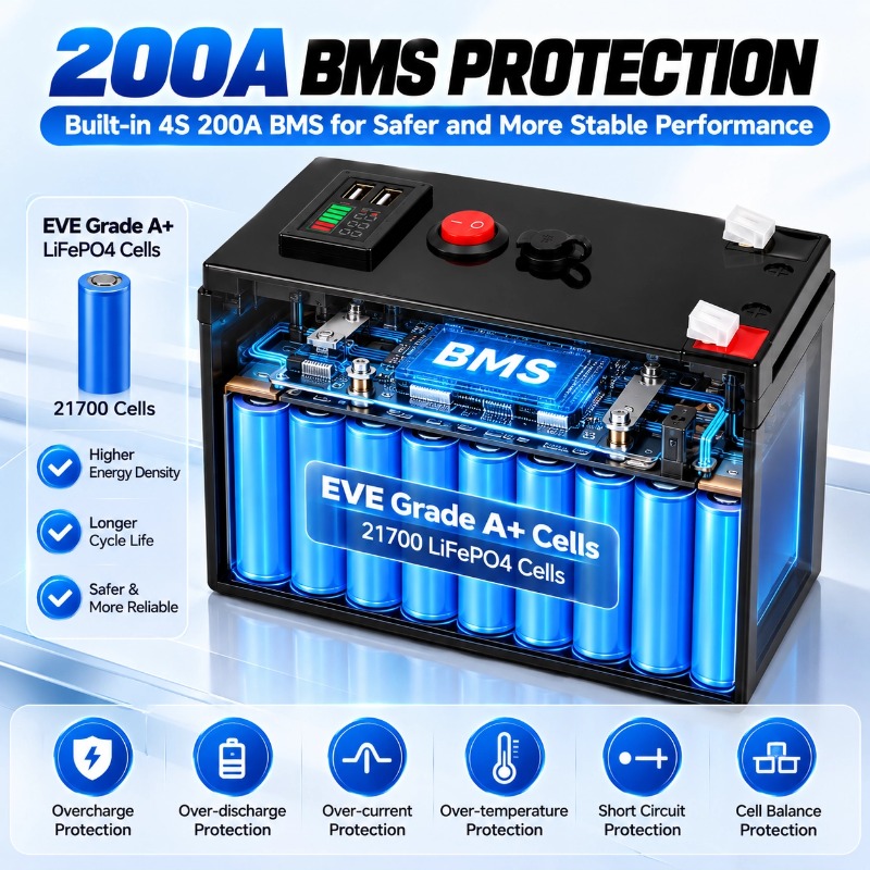 12V 300Ah LiFePO4-batterij, 80 - Lifepo4 12V 300Ah Deep Cycle recensie en prijs