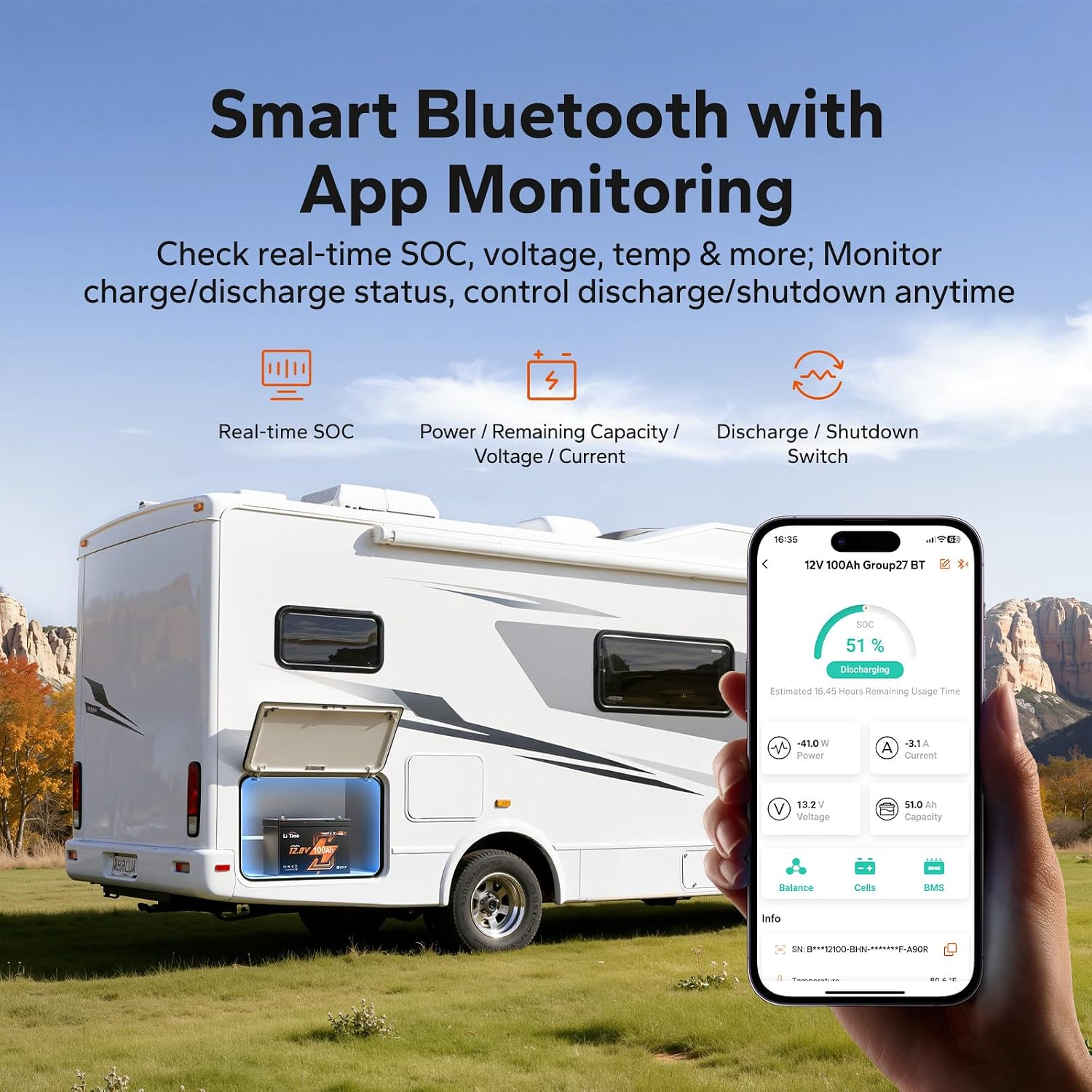 12V 100Ah LiFePO4 Batterij, Gr - 12V 100Ah Lifepo4 Bluetooth Bms recensie en prijs