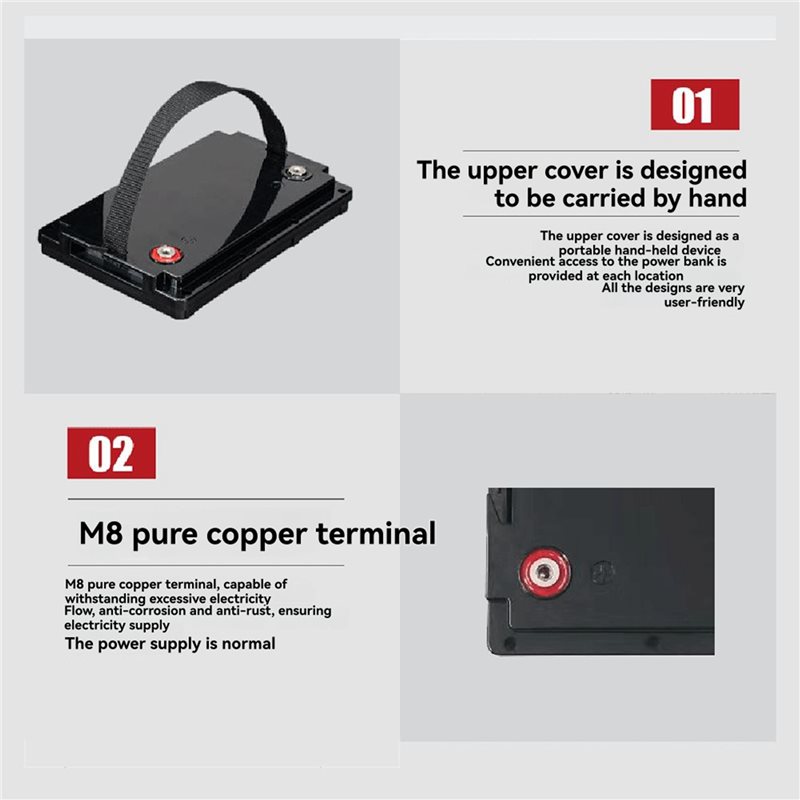 DT18 2X 12V 70Ah opbergdoos vo - Lifepo4 Battery Box Diy 12V 100Ah recensie en prijs