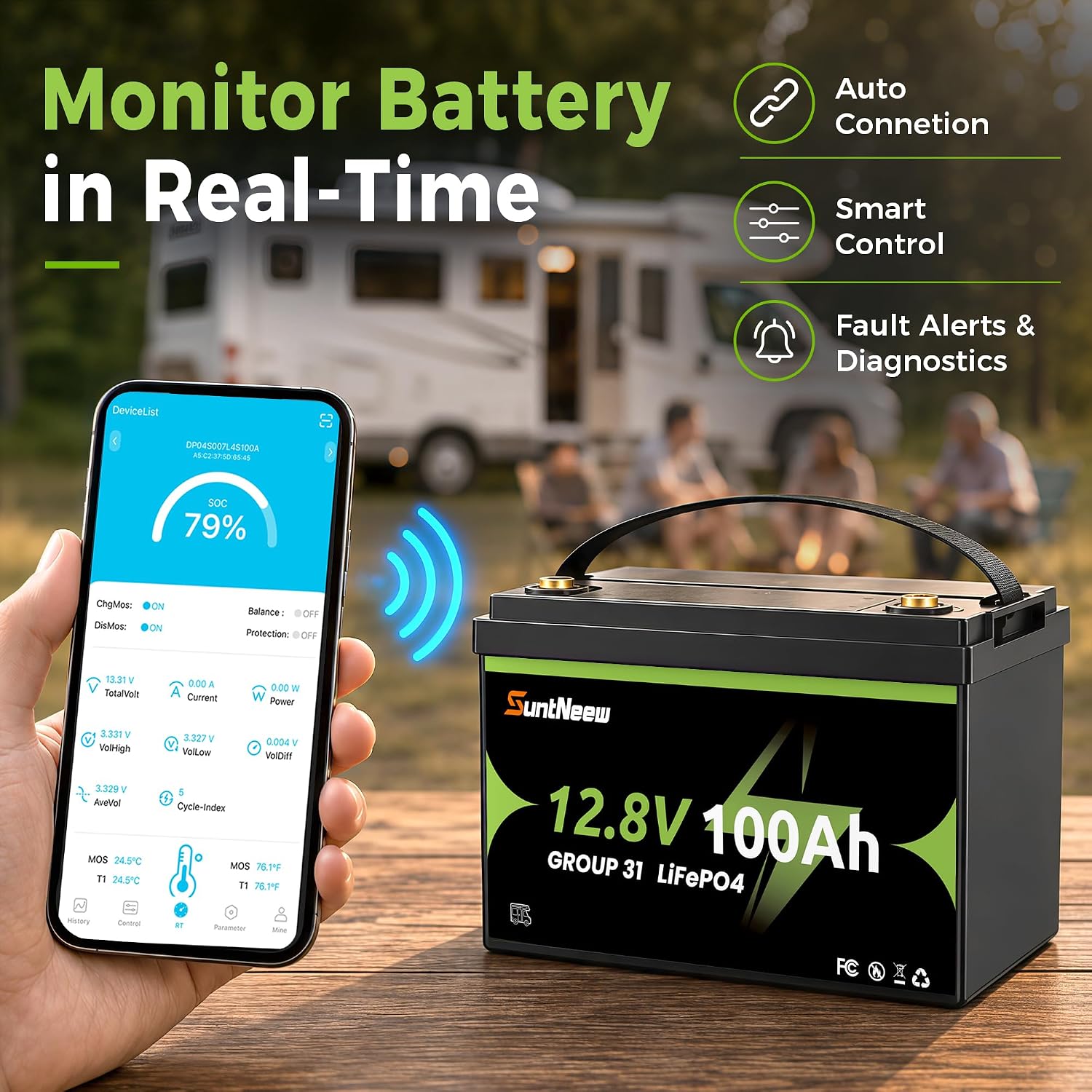 12V 100Ah LiFePO4-batterij, Bl - Lifepo4 Battery 12V 100Ah recensie en prijs
