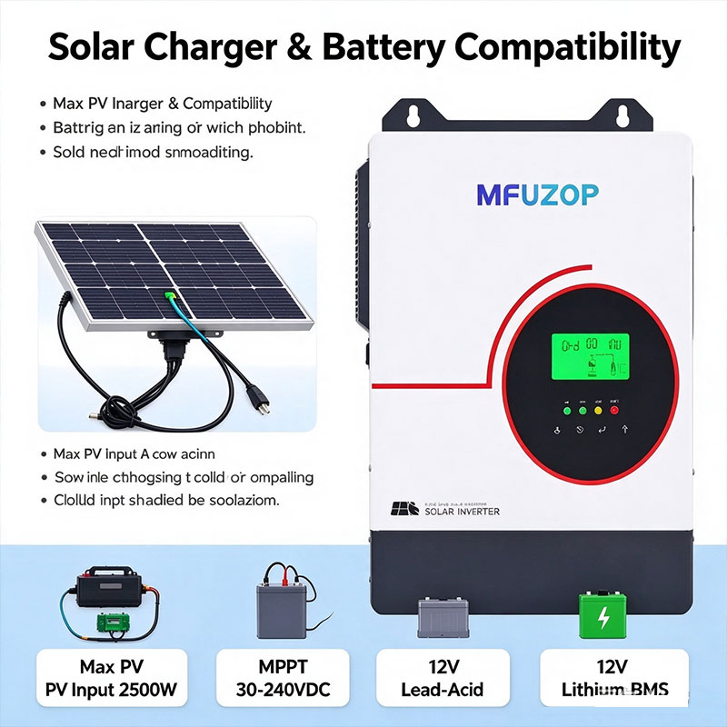 MFUZOP 1800W 12V hybride zonne - Lifepo4 Battery 12V 100Ah recensie en prijs
