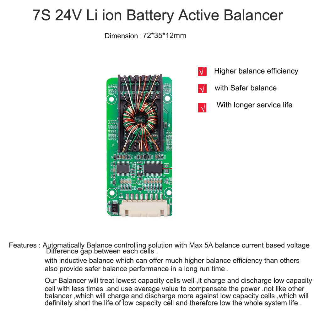 12V 36V 48V 60V 72V LifePo4 of - Battery Balancer 4S 12V Active Equalizer recensie en prijs