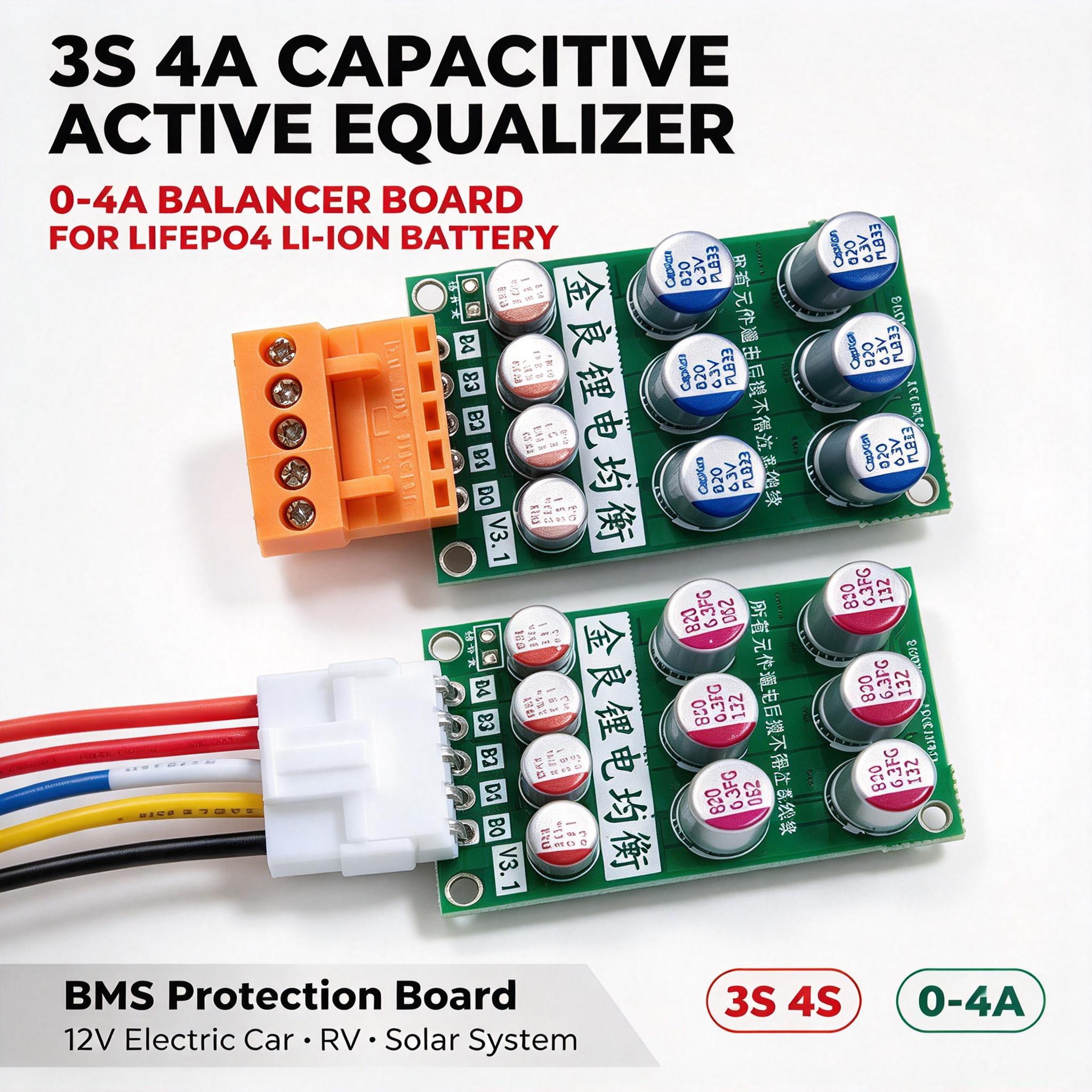 DYKB 3S 4S 0-4A Capacitieve Ac - Battery Balancer 4S 12V Active Equalizer recensie en prijs
