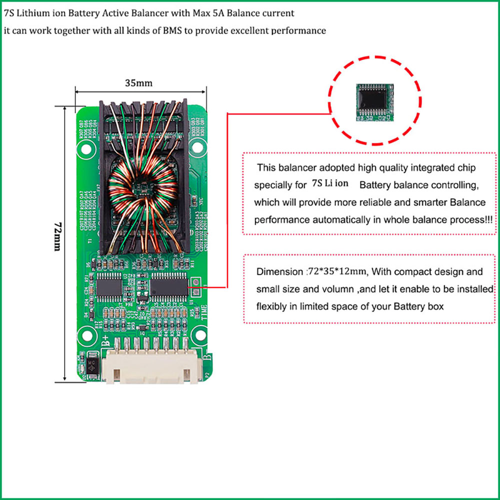 Batterij actieve batterijbalan - Battery Balancer 4S 12V Active Equalizer recensie en prijs