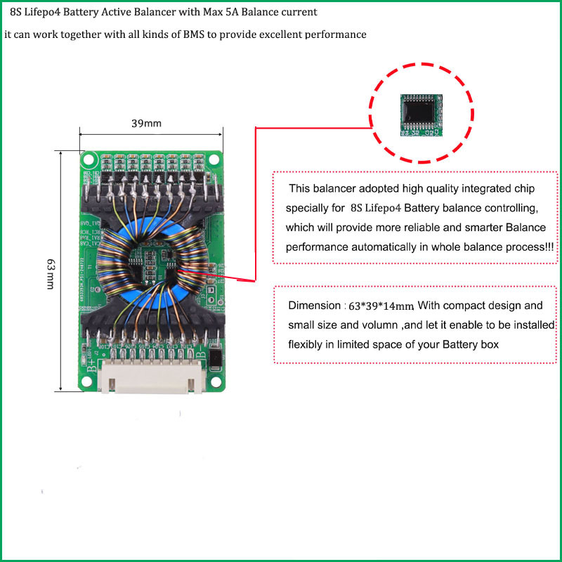 Batterij actieve batterijbalan - Battery Balancer 4S 12V Active Equalizer recensie en prijs
