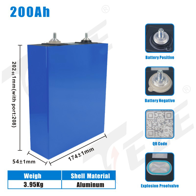 3.2V 202AH LifePO4 Batterij LI - Lifepo4 Battery 24V 200Ah recensie en prijs