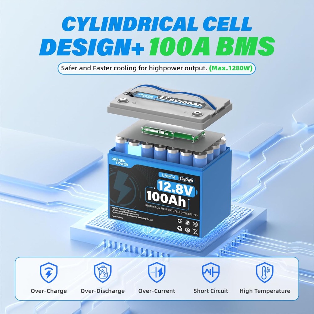 12V 100Ah LiFePO4-batterij, 15 - Lifepo4 Battery 12V 100Ah recensie en prijs