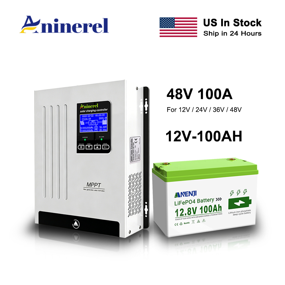 Aninerel 100A Solar Charge Con - Lifepo4 Battery 36V 100Ah recensie en prijs
