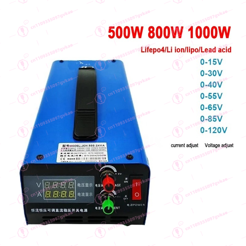 1000W instelbare lader 800W 50 - Lifepo4 Charger 48V 20A recensie en prijs