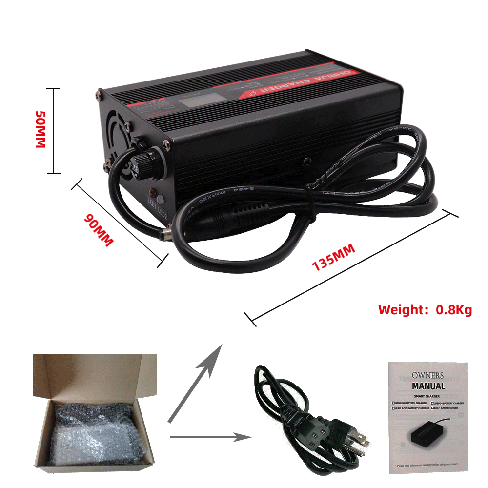 58.4V 5A Slimme Oplader voor 1 - Lifepo4 Charger 48V 20A recensie en prijs