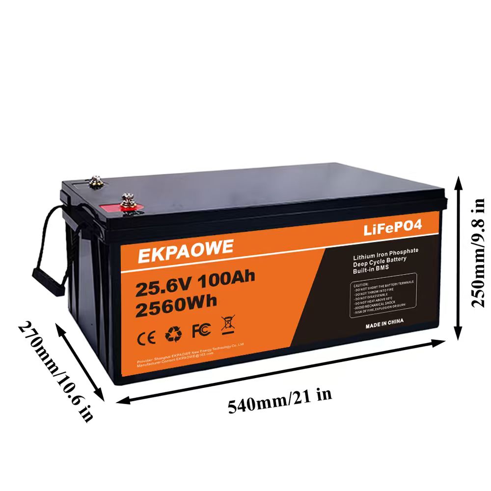EKPAOWE 24V 25.6V 100AH LiFePO - Lifepo4 Battery 24V 100Ah Trolling Motor recensie en prijs