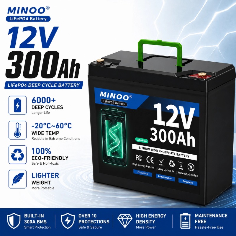 12V 300Ah LiFePO4 zonnebatteri - Lifepo4 12V 300Ah Deep Cycle recensie en prijs