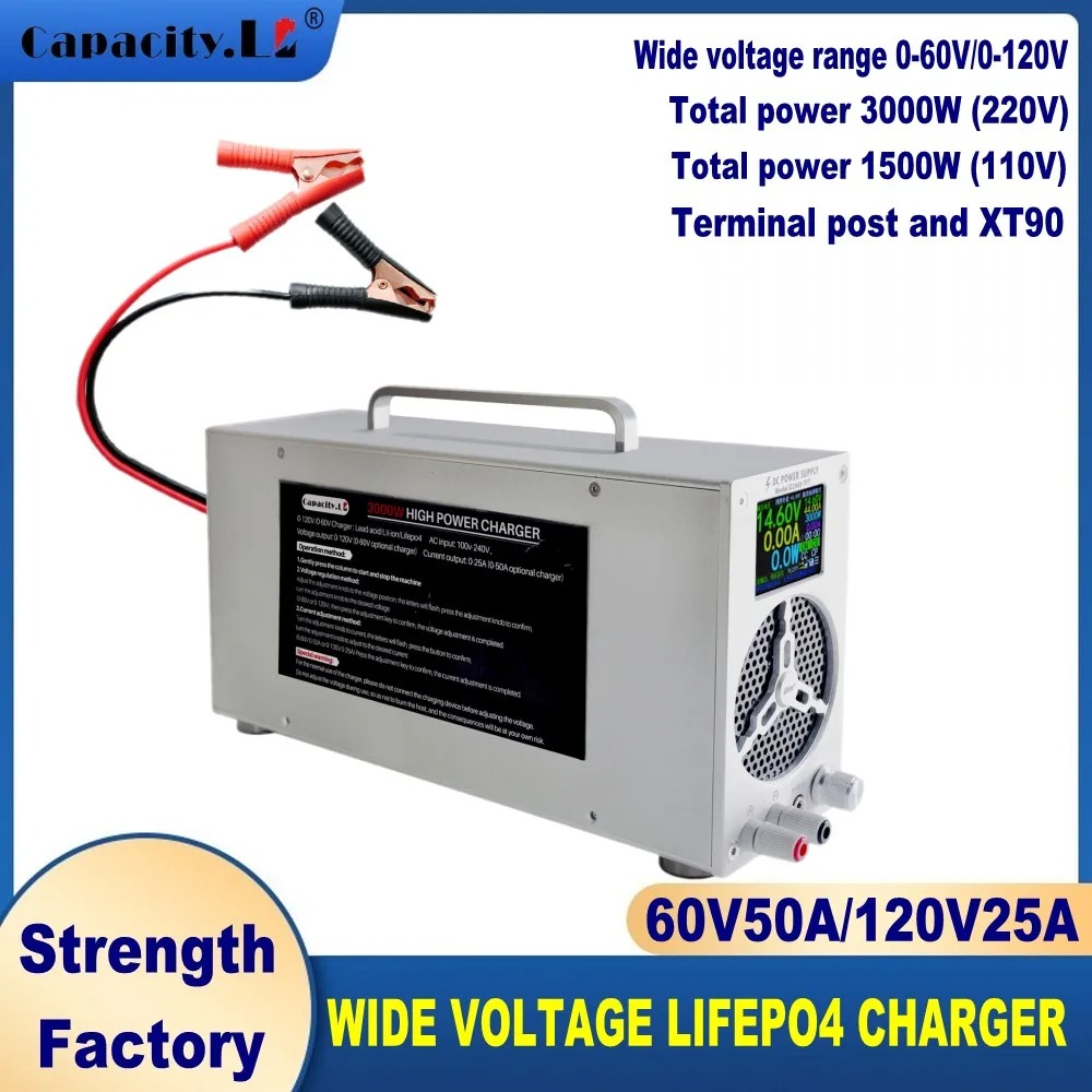 Verstelbare stroom/spanning sn - Lifepo4 Charger 48V 20A recensie en prijs