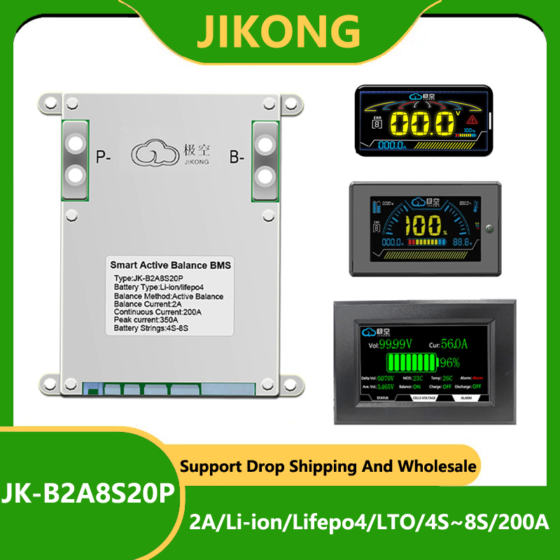 JK BMS 200A JK-B2A8S20P JKBMS  - Lifepo4 Battery 24V 200Ah recensie en prijs