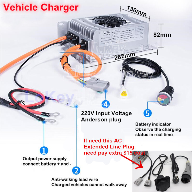 1500W 12V 24V 36V 48V 60V 72V  - Lifepo4 Charger 48V 20A recensie en prijs