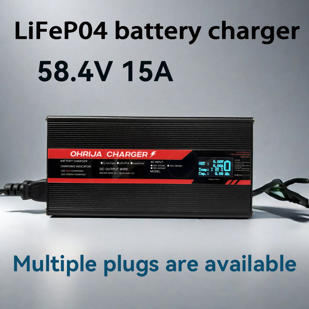 OHRIJA 58.4V 15A High Power Fa - Lifepo4 Charger 48V 20A recensie en prijs