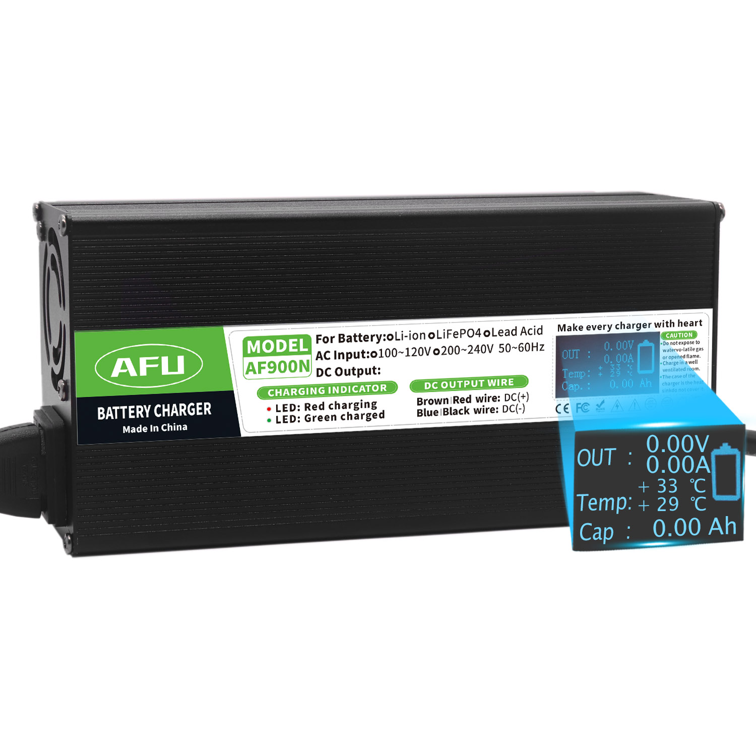 58.4V 15A LiFePO4 Batterijlade - Lifepo4 Charger 48V 20A recensie en prijs