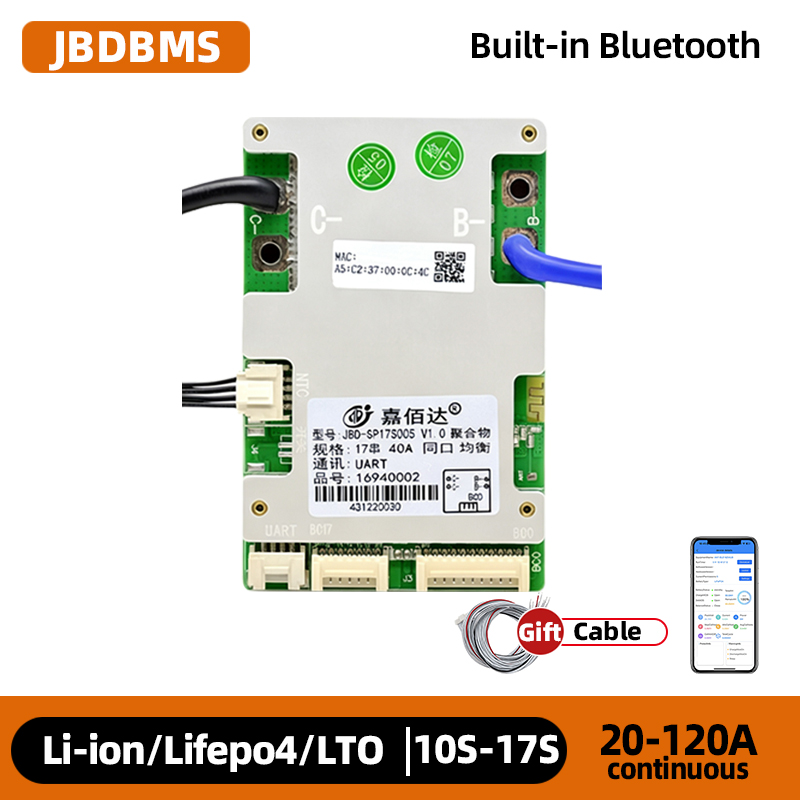 jbd smart bms 14s 10s 13s 17s  - Lifepo4 Battery 36V 100Ah recensie en prijs