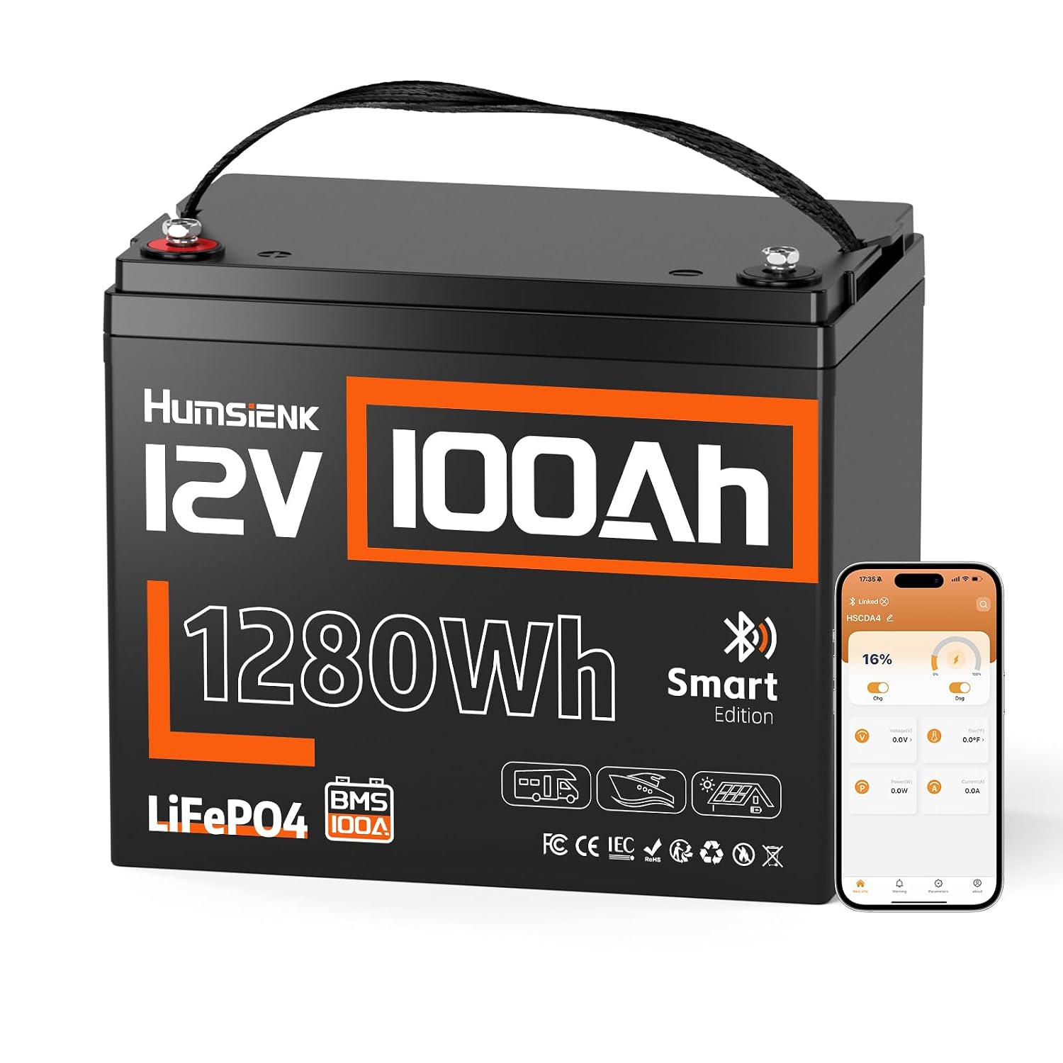12V 100Ah LiFePO4 lithiumbatte - 12V 100Ah Lifepo4 Bluetooth Bms recensie en prijs